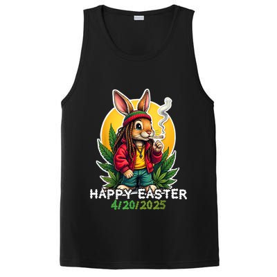 Stoned Easter bunny with joint 420 Marijuana Easter 420 PosiCharge Competitor Tank