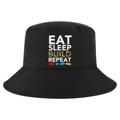 Sleep Eat Build Repeat Building Blocks Bricks Master Builder Cool Comfort Performance Bucket Hat