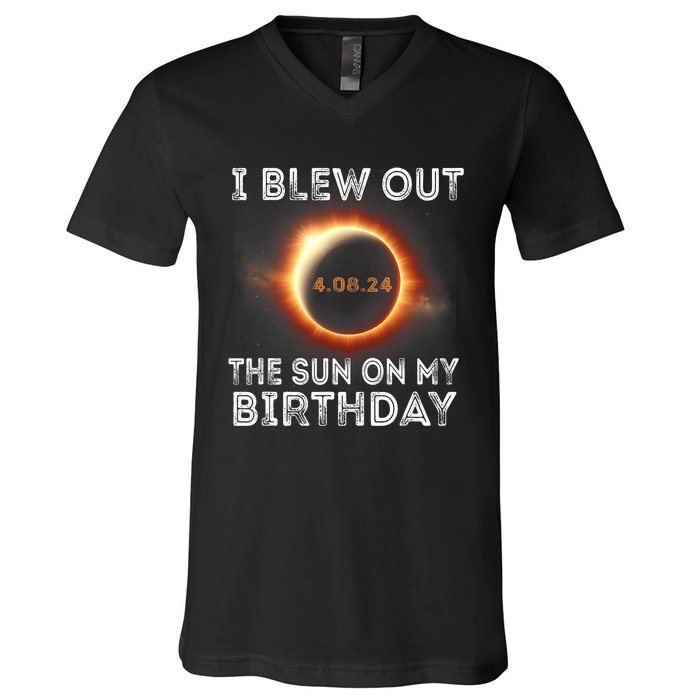 Solar Eclipse Birthday I Blew Out The Sun On My Birthday V-Neck T-Shirt