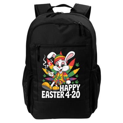 Stoned Easter Bunny With Joint 420 Marijuana Easter 420  Daily Commute Backpack