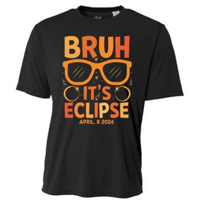 Solar Eclipse Bruh Its Eclipse April 8 2024 Cooling Performance Crew T-Shirt