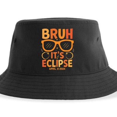 Solar Eclipse Bruh Its Eclipse April 8 2024 Sustainable Bucket Hat