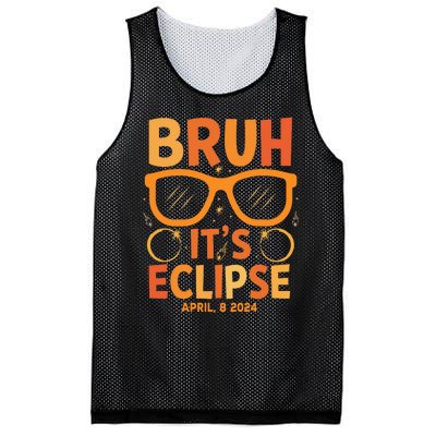 Solar Eclipse Bruh Its Eclipse April 8 2024 Mesh Reversible Basketball Jersey Tank