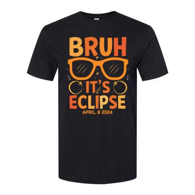 Solar Eclipse Bruh Its Eclipse April 8 2024 Softstyle® CVC T-Shirt