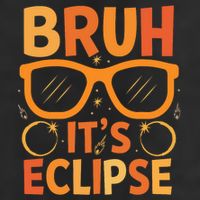 Solar Eclipse Bruh Its Eclipse Adult Drive Performance Visor