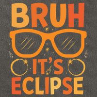 Solar Eclipse Bruh Its Eclipse Cotton Canvas Backpack