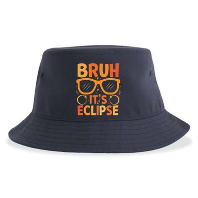 Solar Eclipse Bruh Its Eclipse Sustainable Bucket Hat