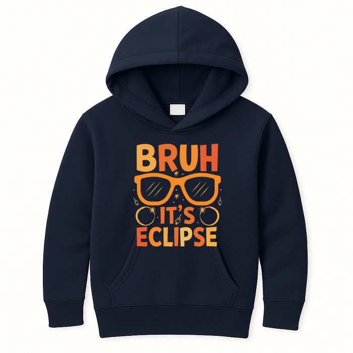 Solar Eclipse Bruh Its Eclipse Kids Hoodie