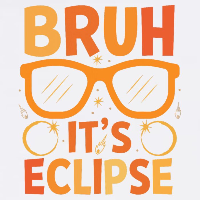 Solar Eclipse Bruh Its Eclipse Garment-Dyed Sweatshirt