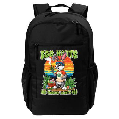 Stoned Easter Bunny With Joint 420 Marijuana Easter 420 Day Daily Commute Backpack