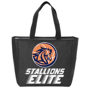 Stallions Elite Basketball Team Zip Tote Bag