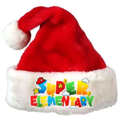 Super Elementary Back To School Outfit For Teachers & Kids Premium Christmas Santa Hat