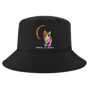 Solar Eclipse Cat with Solar Eclipse Glasses Cool Comfort Performance Bucket Hat