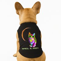Solar Eclipse Cat with Solar Eclipse Glasses Doggie Tank