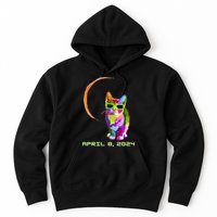 Solar Eclipse Cat with Solar Eclipse Glasses Hoodie