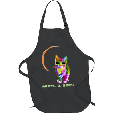 Solar Eclipse Cat with Solar Eclipse Glasses Apron