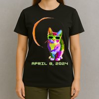 Solar Eclipse Cat with Solar Eclipse Glasses T-Shirt