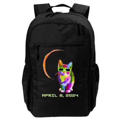 Solar Eclipse Cat with Solar Eclipse Glasses Backpack