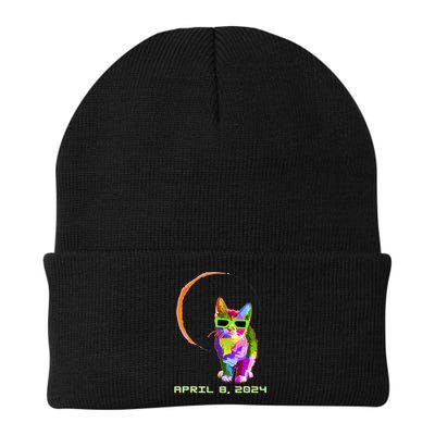 Solar Eclipse Cat with Solar Eclipse Glasses Beanie