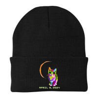 Solar Eclipse Cat with Solar Eclipse Glasses Beanie
