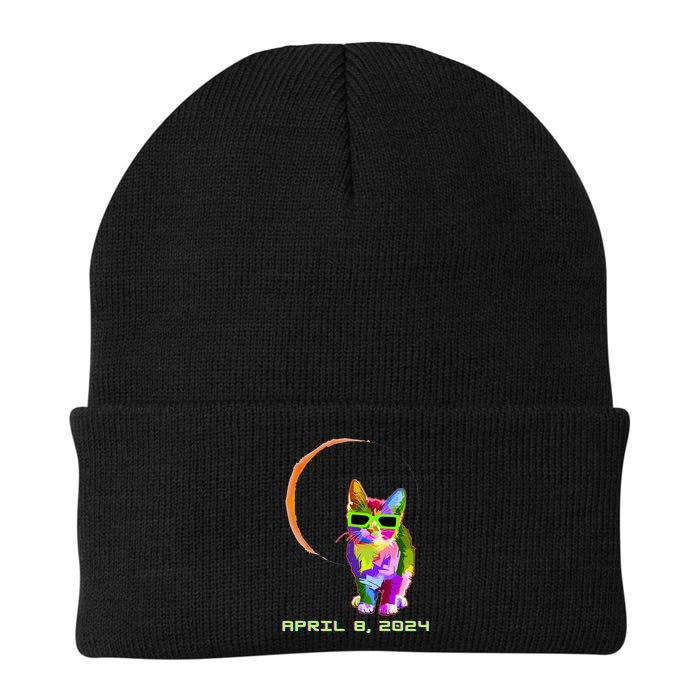 Solar Eclipse Cat with Solar Eclipse Glasses Beanie