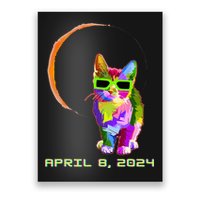 Solar Eclipse Cat with Solar Eclipse Glasses Poster