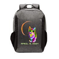 Solar Eclipse Cat with Solar Eclipse Glasses Vector Backpack