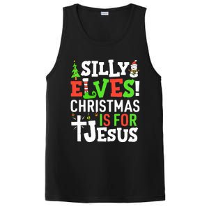 Silly Elves Christmas is For Jesus Matching Family Elf  PosiCharge Competitor Tank