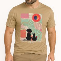 Solar Eclipse Cat Dog 2025 Partial Solar Eclipse 03.29.25 Cooling Performance Crew T-Shirt