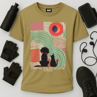 Solar Eclipse Cat Dog 2025 Partial Solar Eclipse 03.29.25 Cooling Performance Crew T-Shirt