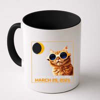 Solar Eclipse Cat 2025 Partial Solar Eclipse 03.29.25 Coffee Mug