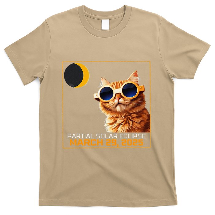 Solar Eclipse Cat 2025 Partial Solar Eclipse 03.29.25 T-Shirt