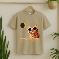 Solar Eclipse Cat 2025 Partial Solar Eclipse 03.29.25 T-Shirt