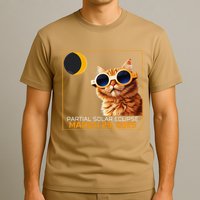 Solar Eclipse Cat 2025 Partial Solar Eclipse 03.29.25 T-Shirt