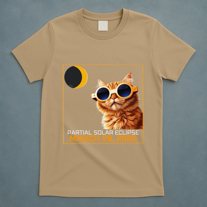 Solar Eclipse Cat 2025 Partial Solar Eclipse 03.29.25 T-Shirt