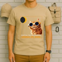 Solar Eclipse Cat 2025 Partial Solar Eclipse 03.29.25 T-Shirt