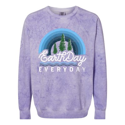 Save Earth Climate Change Earth Day Everyday Gift Colorblast Crewneck Sweatshirt