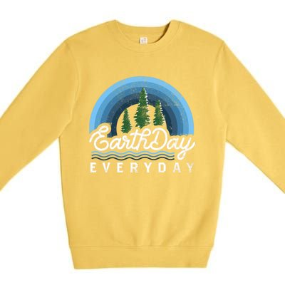 Save Earth Climate Change Earth Day Everyday Gift Premium Crewneck Sweatshirt