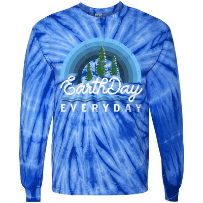 Save Earth Climate Change Earth Day Everyday Gift Tie-Dye Long Sleeve Shirt