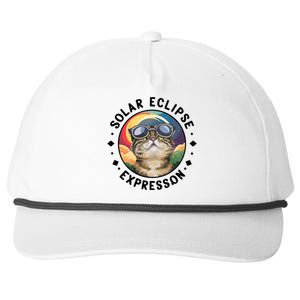 Solar Eclipse Cat Spectacle Snapback Five-Panel Rope Hat