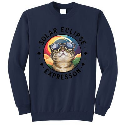 Solar Eclipse Cat Spectacle Tall Sweatshirt