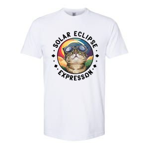 Solar Eclipse Cat Spectacle Softstyle CVC T-Shirt