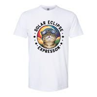 Solar Eclipse Cat Spectacle Softstyle CVC T-Shirt