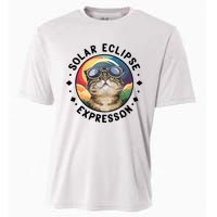 Solar Eclipse Cat Spectacle Cooling Performance Crew T-Shirt