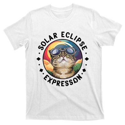 Solar Eclipse Cat Spectacle T-Shirt