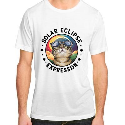 Solar Eclipse Cat Spectacle Adult ChromaSoft Performance T-Shirt