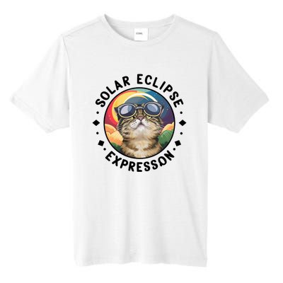 Solar Eclipse Cat Spectacle Tall Fusion ChromaSoft Performance T-Shirt