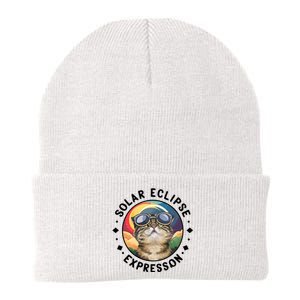 Solar Eclipse Cat Spectacle Knit Cap Winter Beanie