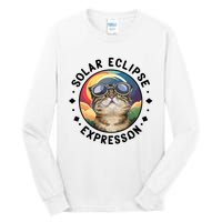 Solar Eclipse Cat Spectacle Tall Long Sleeve T-Shirt