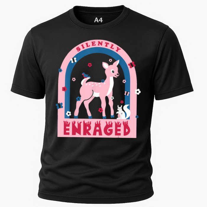 Silently Enraged Christmas Holidays Casual Cooling Performance Crew T-Shirt